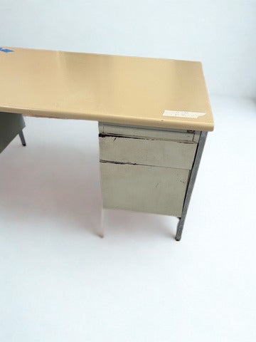 Bureau Droit - Tiroir - Métal
