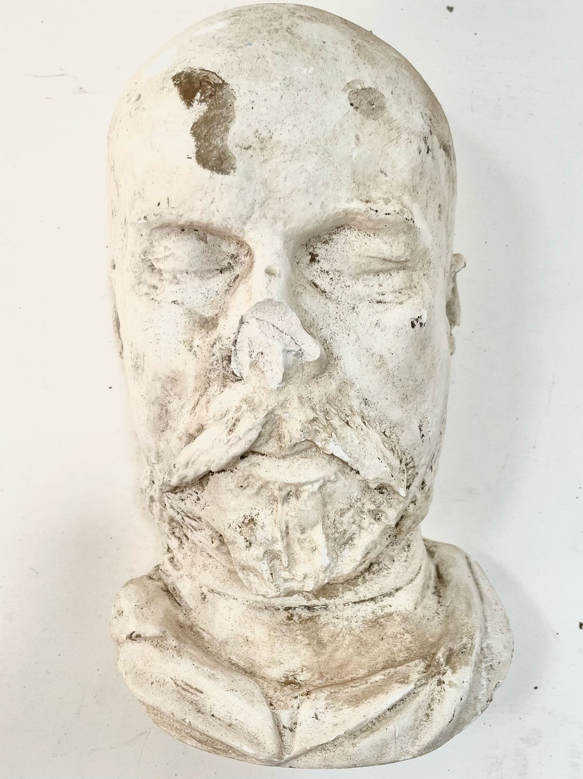 Moulage visage homme- musée d'anatomie