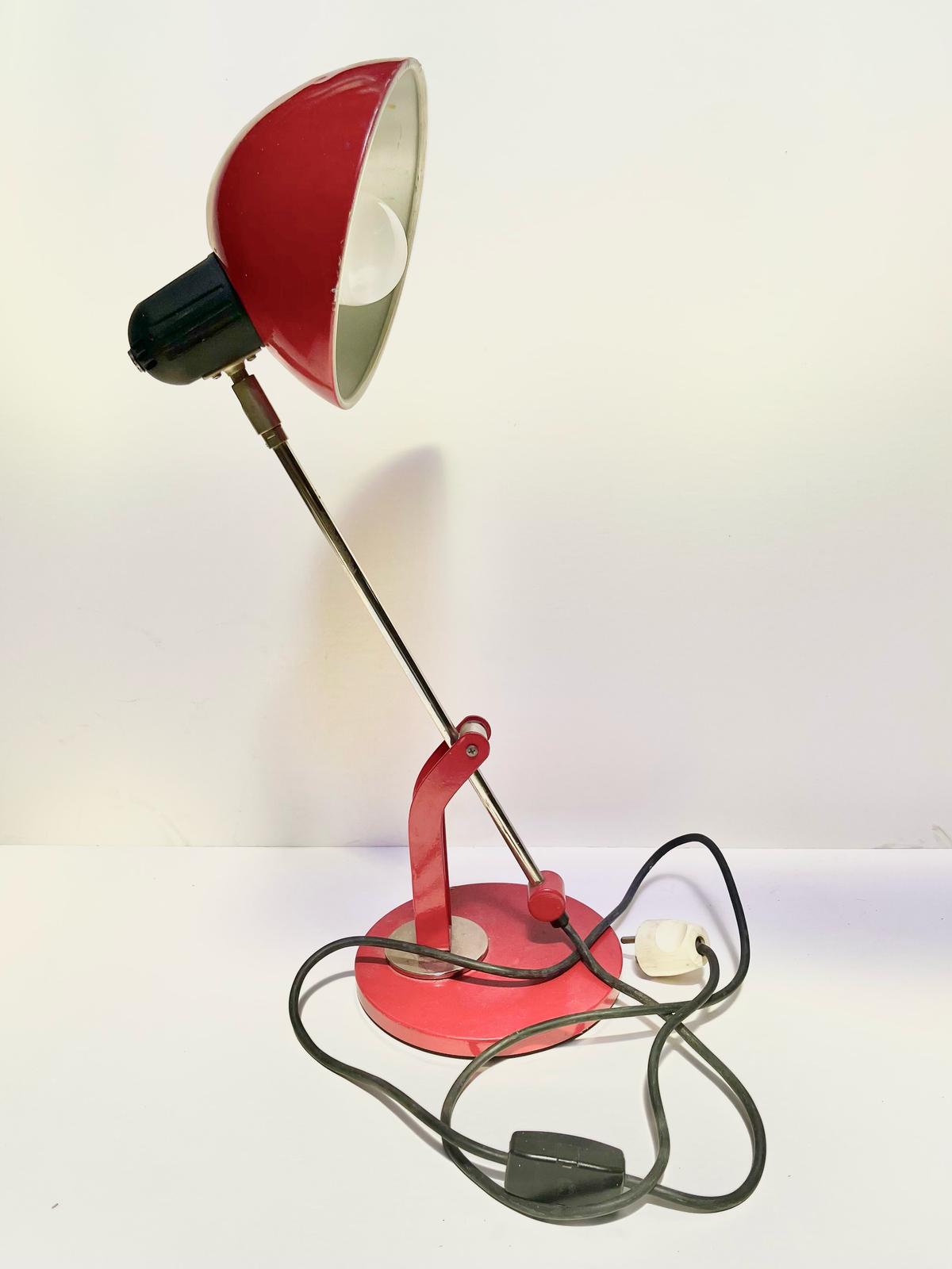 Lampe de bureau rouge