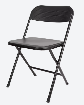 Chaise pliante noire