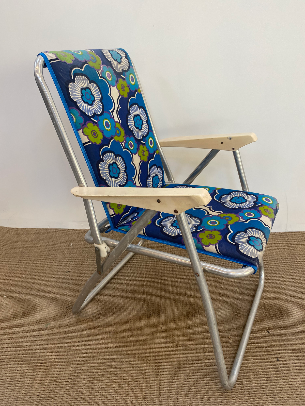 Fauteuil Pliable - Fleur Bleu