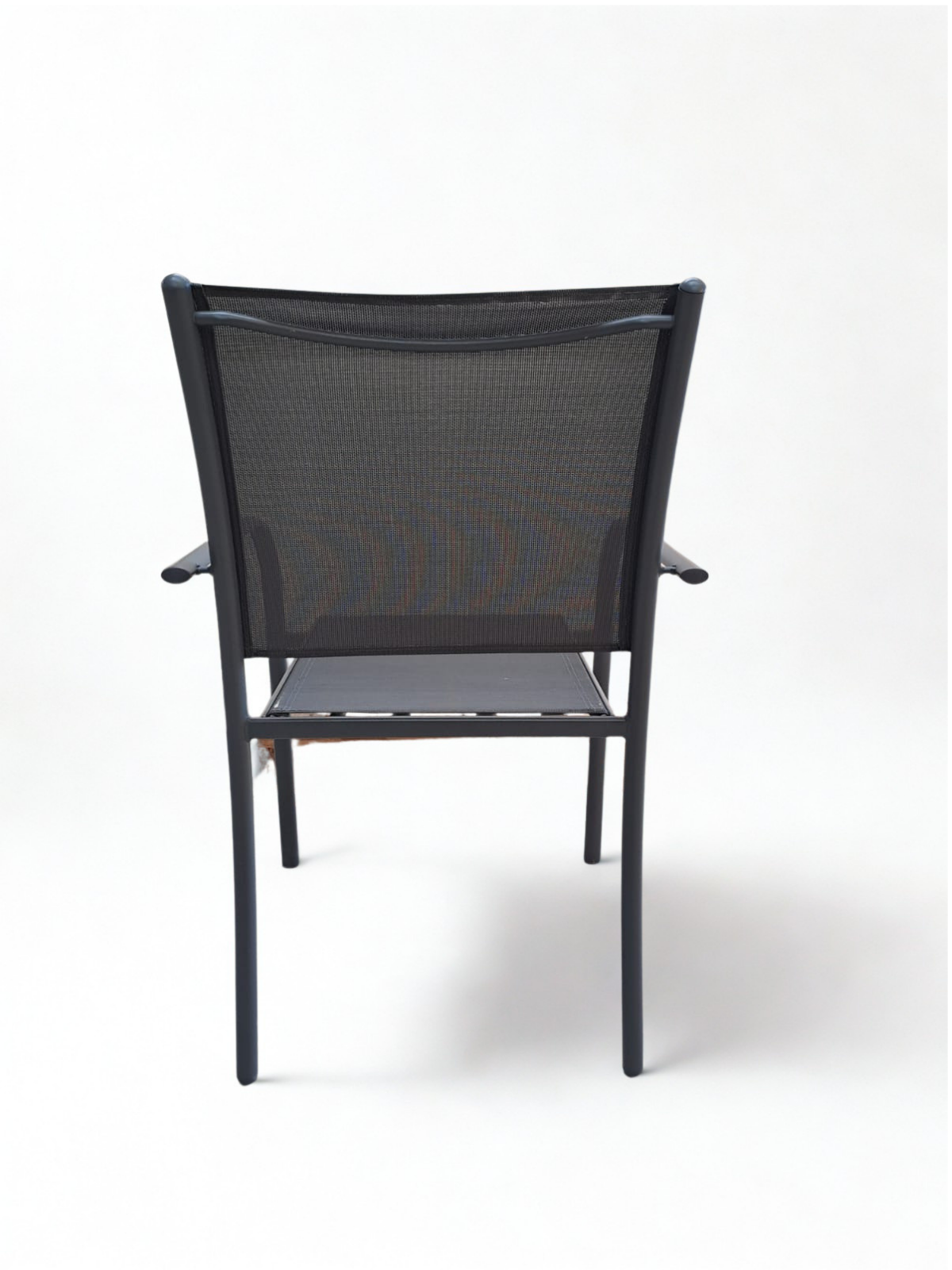Fauteuil de jardin en aluminium et toile grise