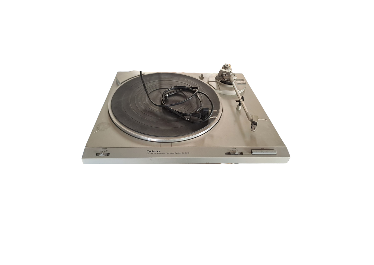 Platine vinyle semi-automatique argentée (L 43 × P 38 × H 5 cm)