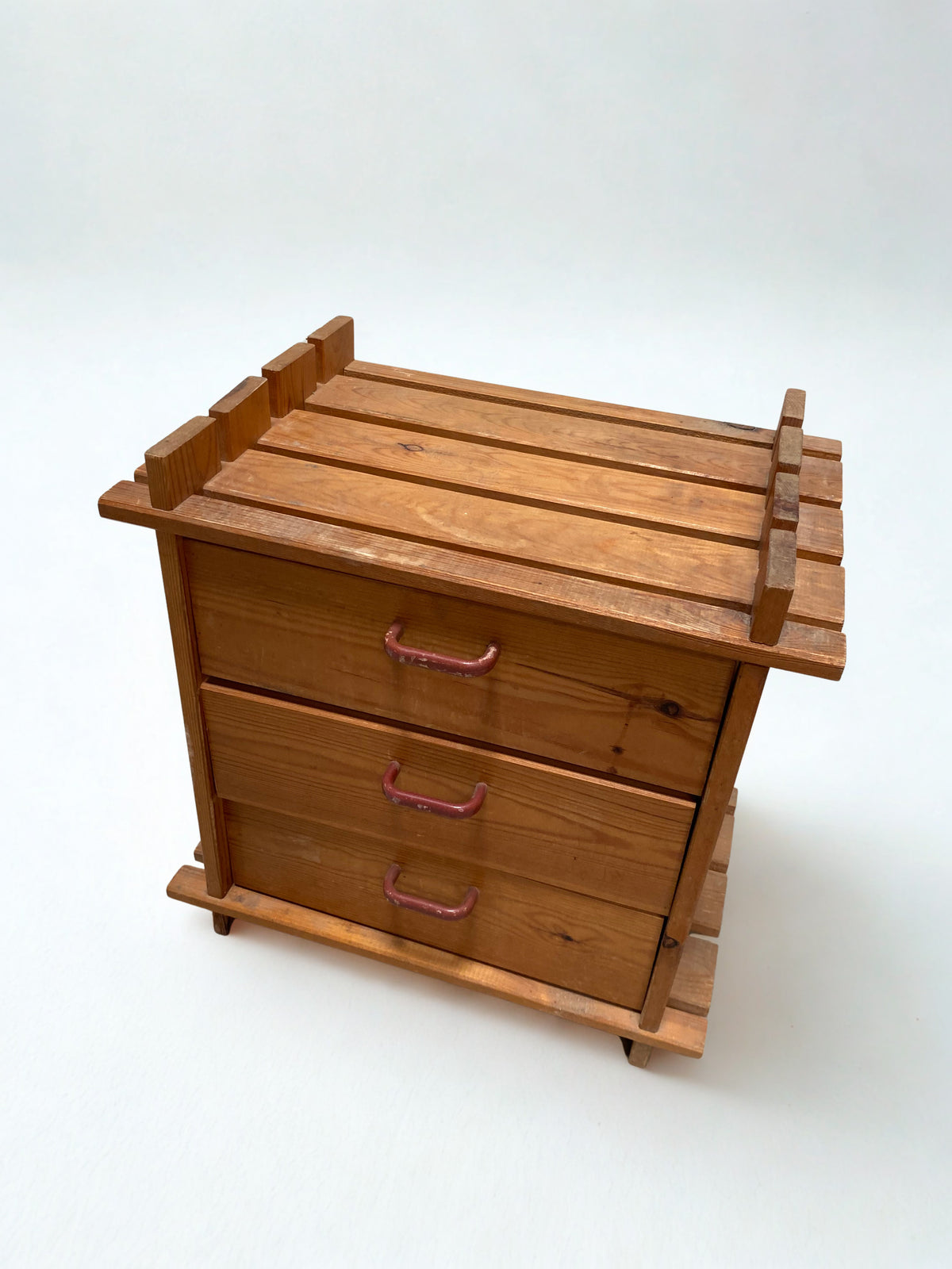 Table de Chevet - Bois - 3 Tiroirs