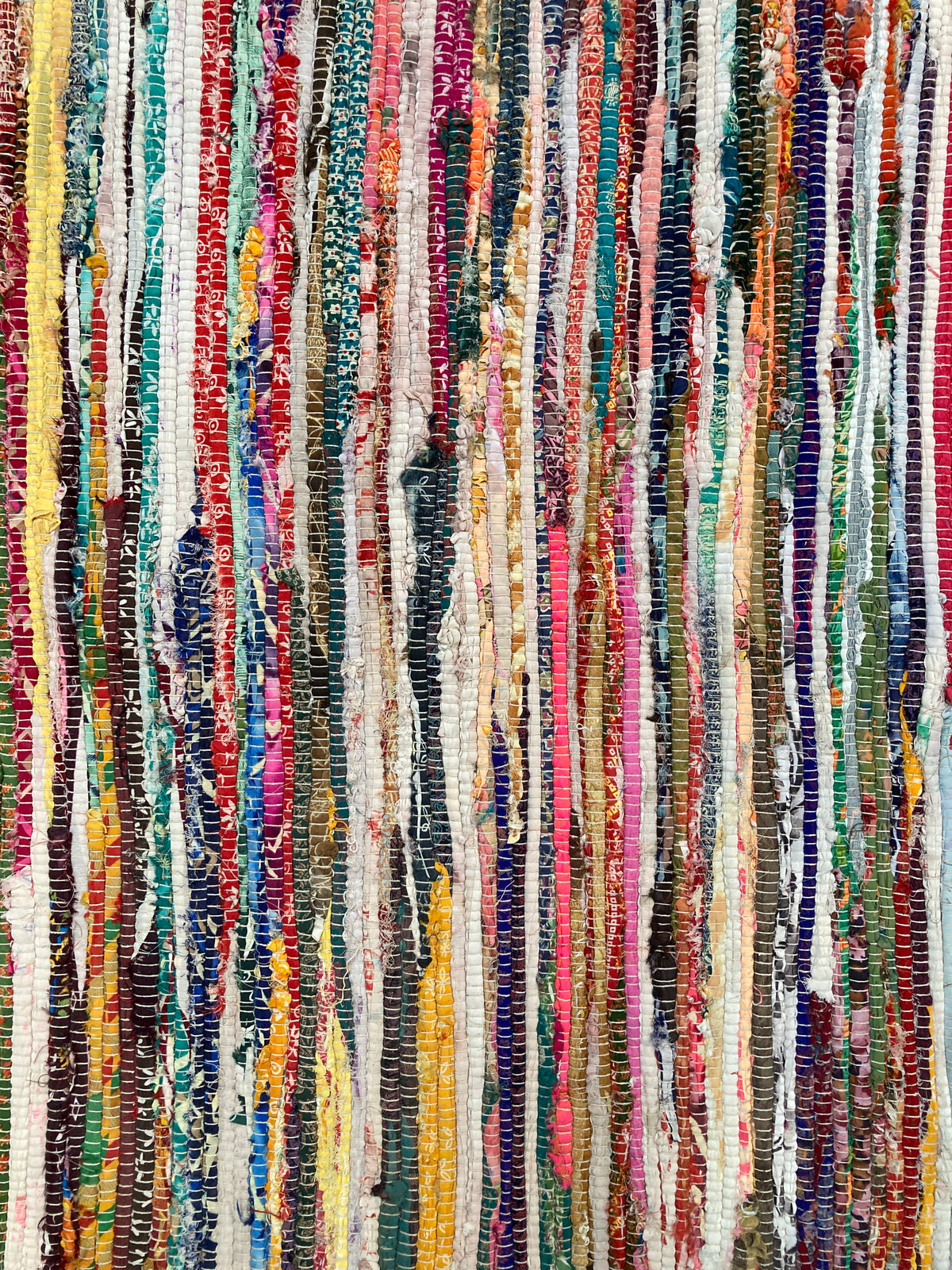 Tapis chiffons multicolore
