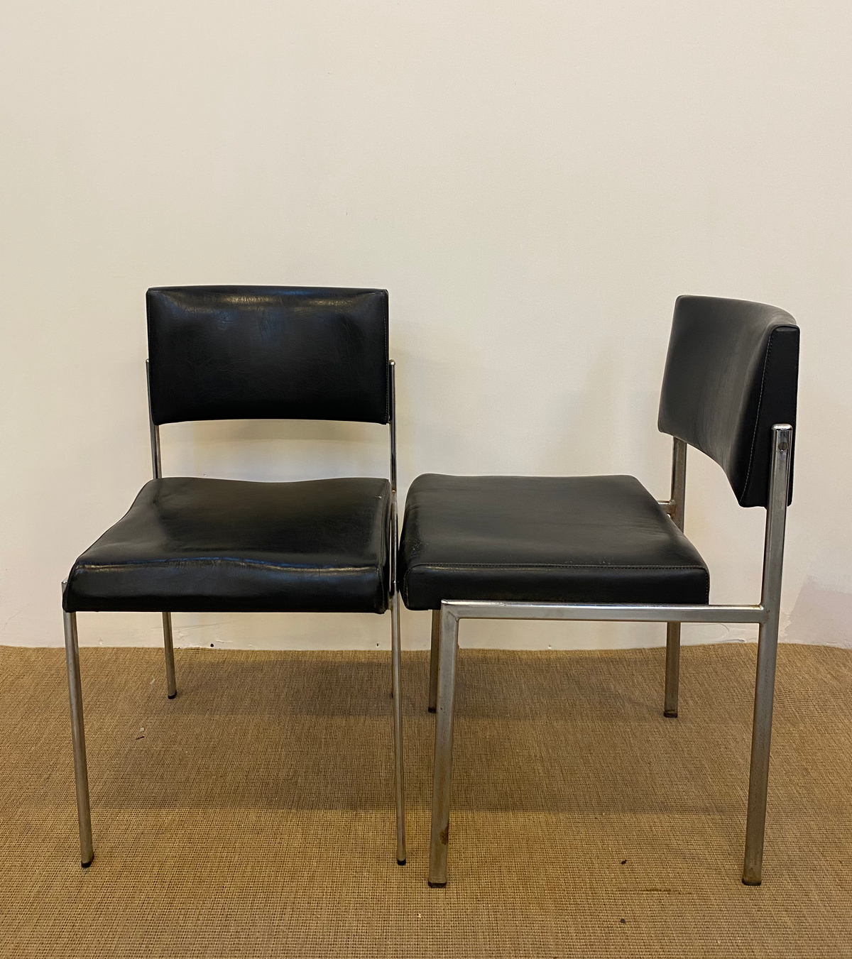 Chaise - Cuir - Noir