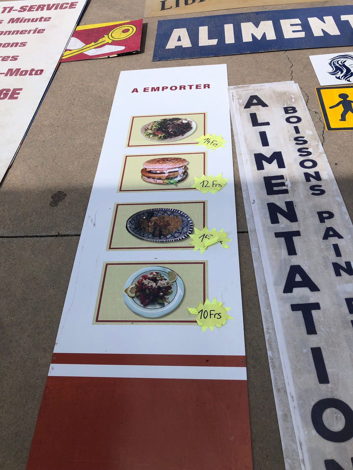 Menu de restaurant