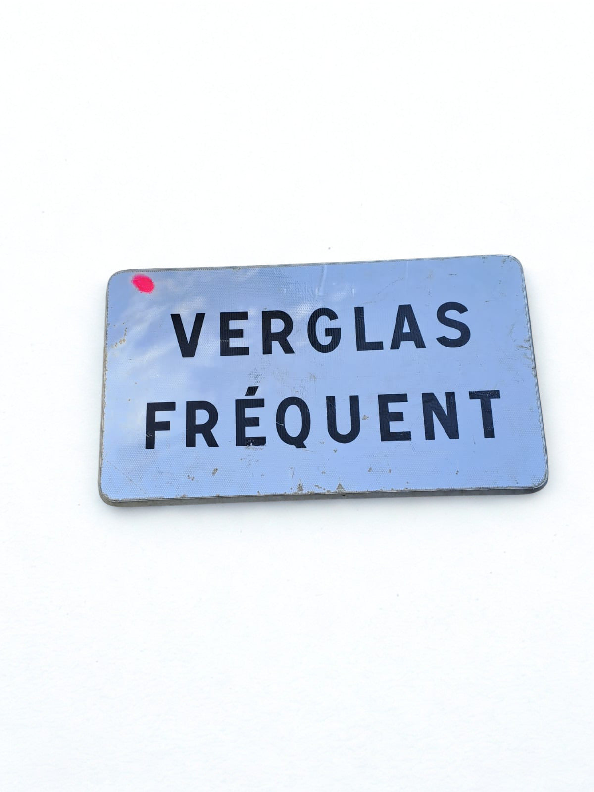 Panneau "Verglas Fréquent"