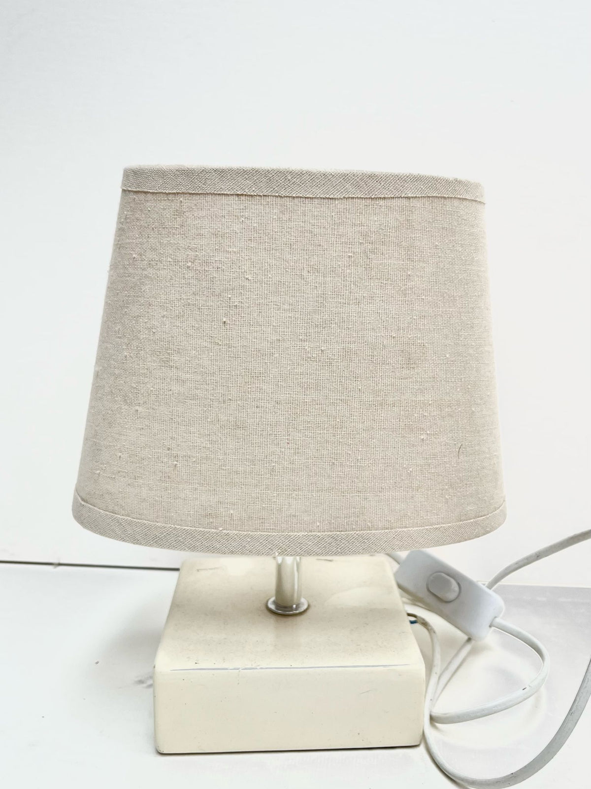 Lampe céramique beige