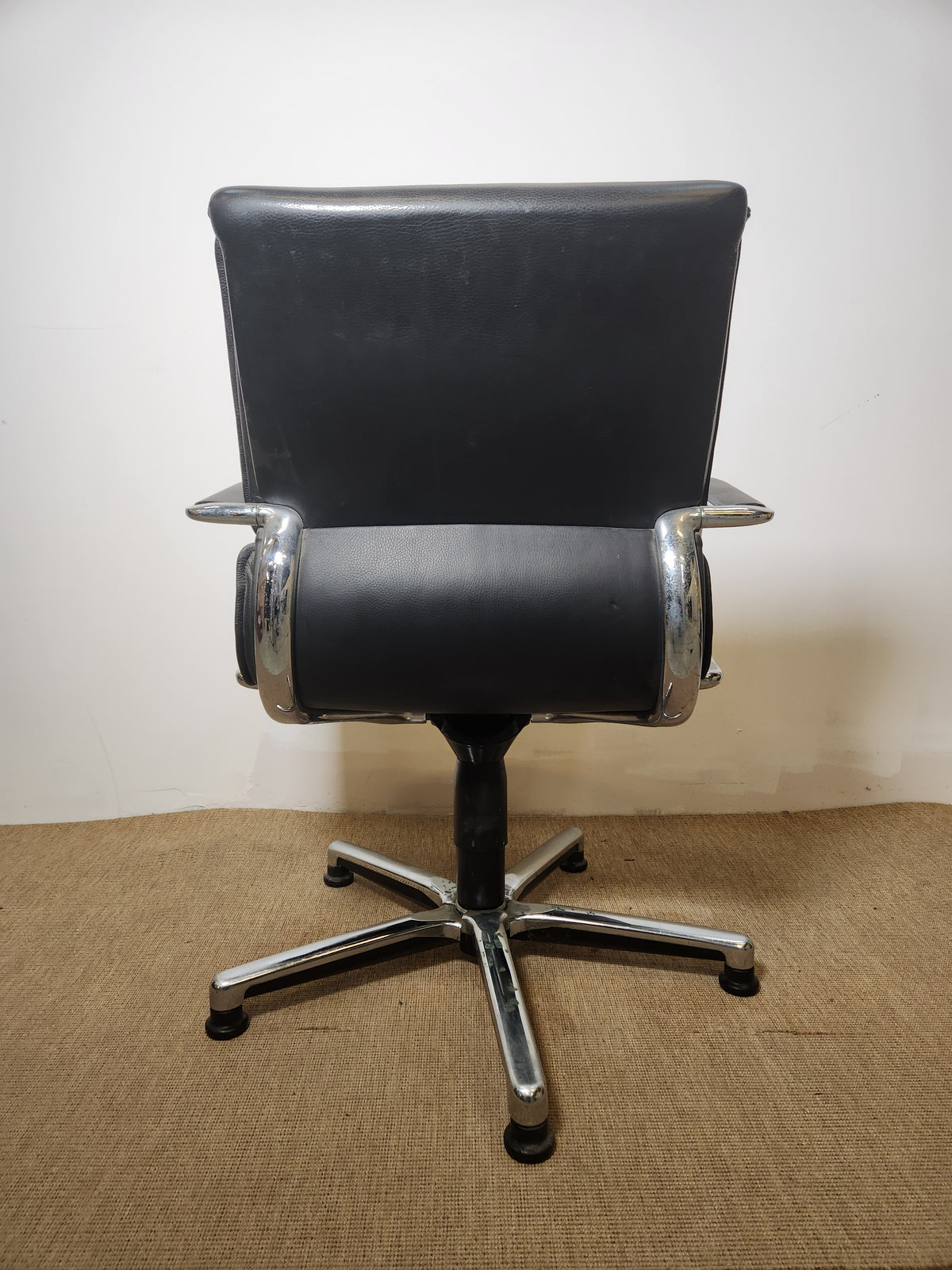 Chaise de bureau cuir noir