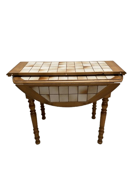 Table à manger - Rond - carrelage - pliable
