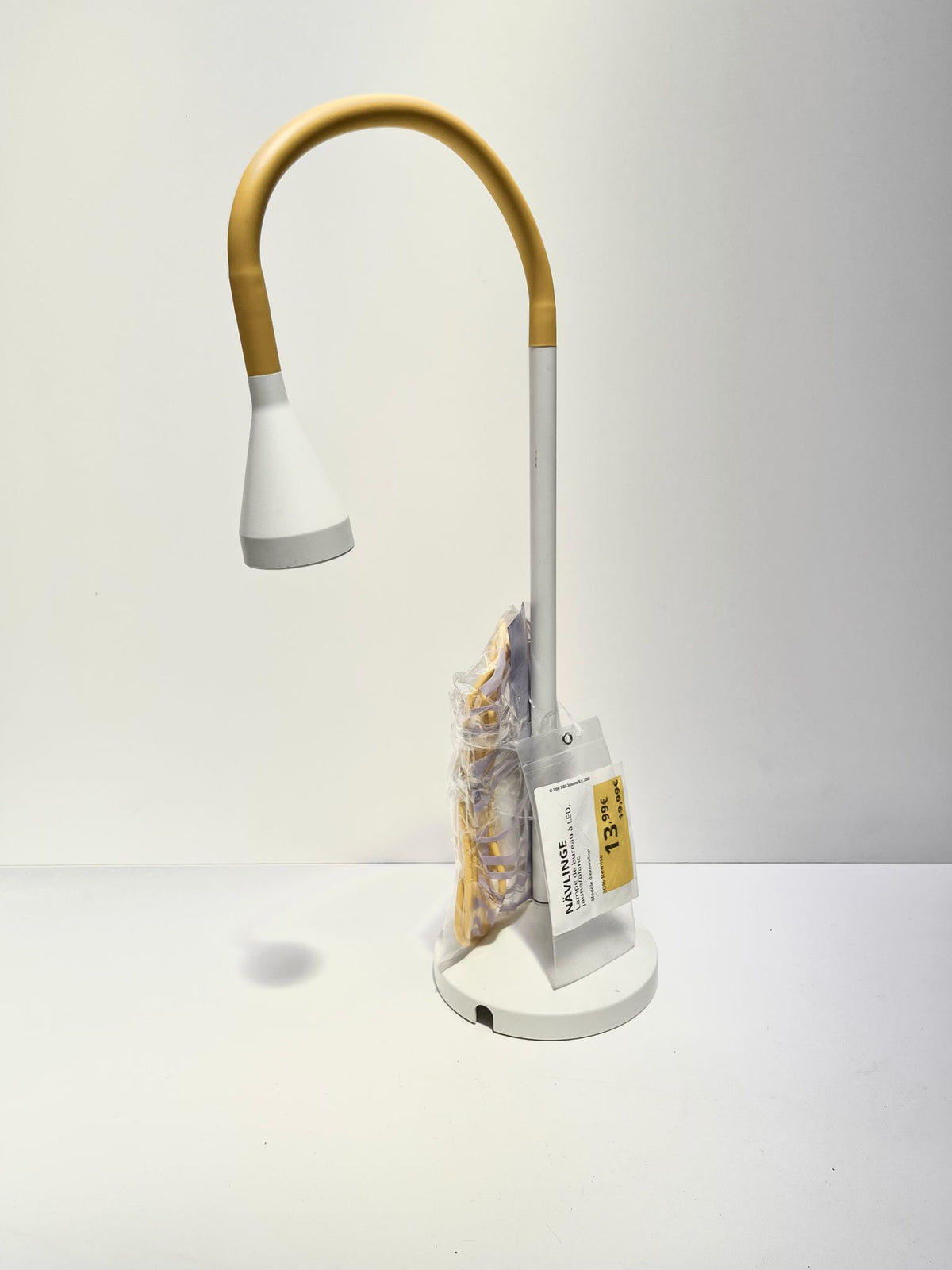 Lampe de bureau blanc et orange