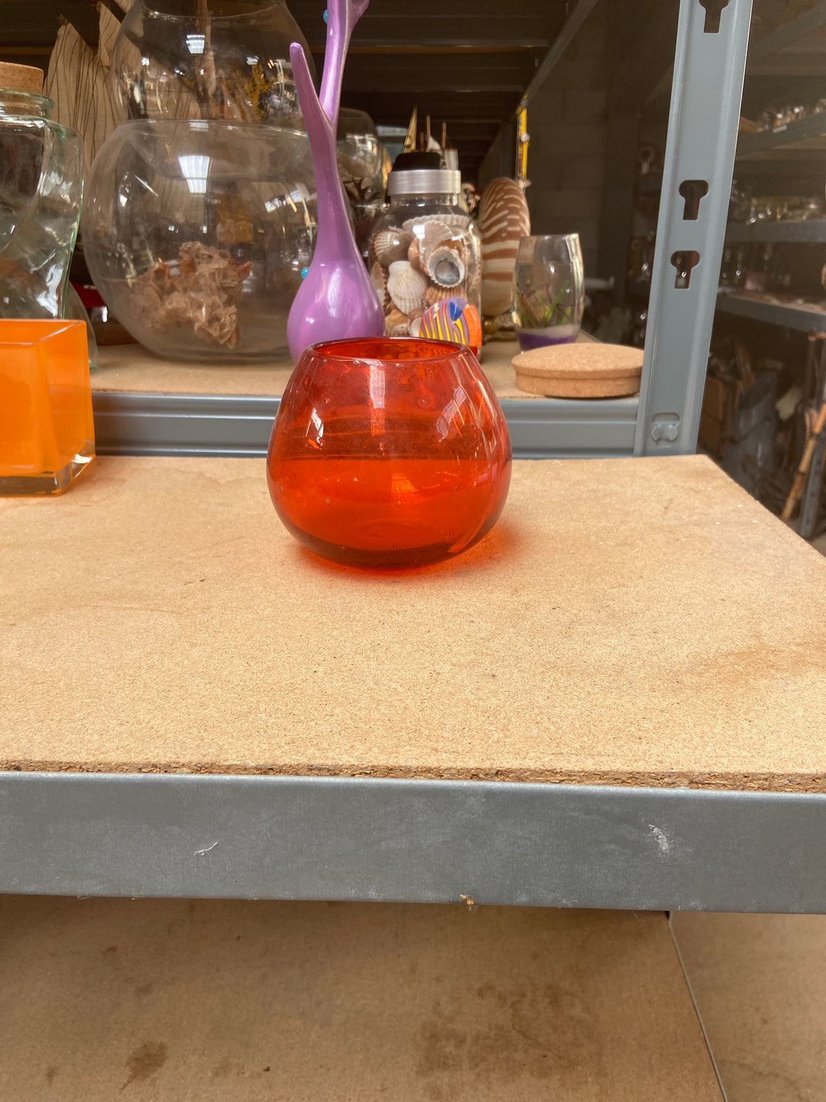 Vase verre - orange