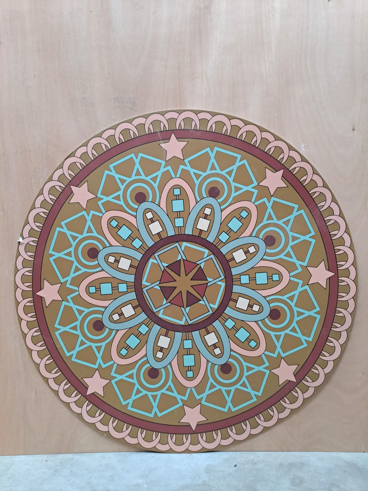 Panneau rond - motifs