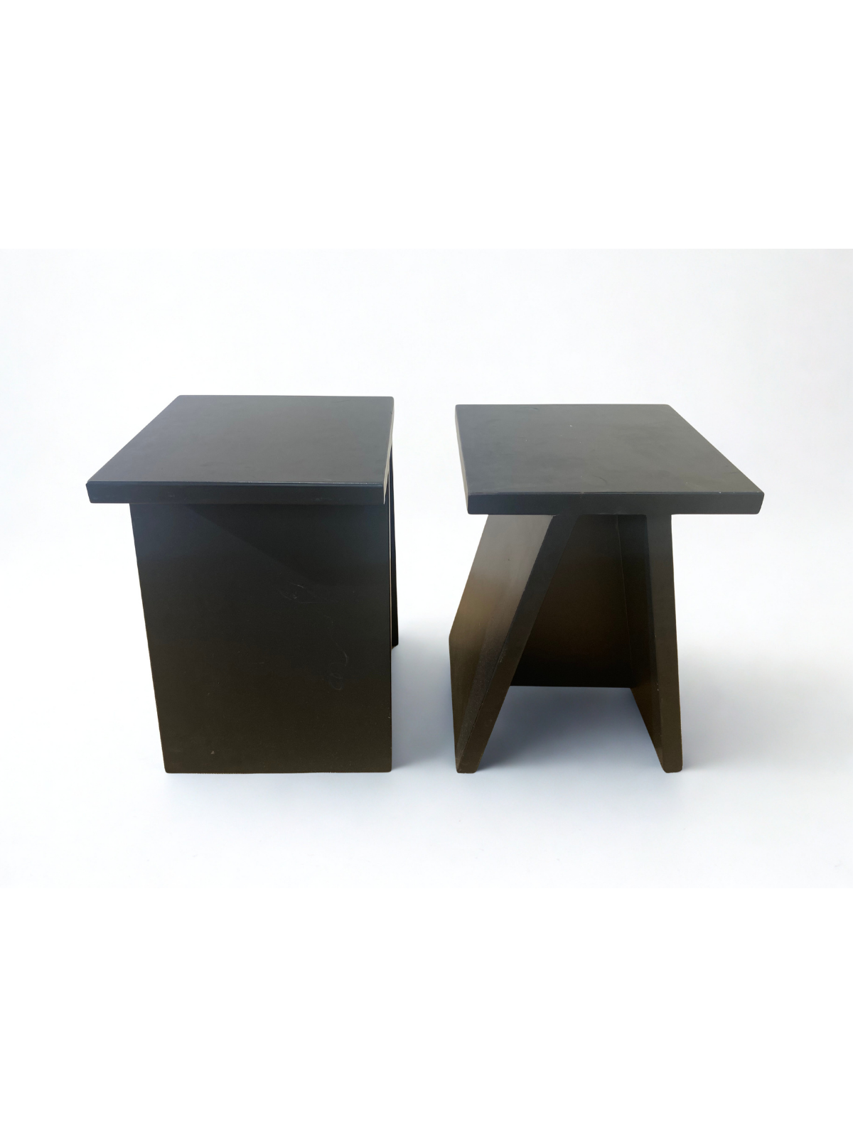 Tabouret - noir - bois