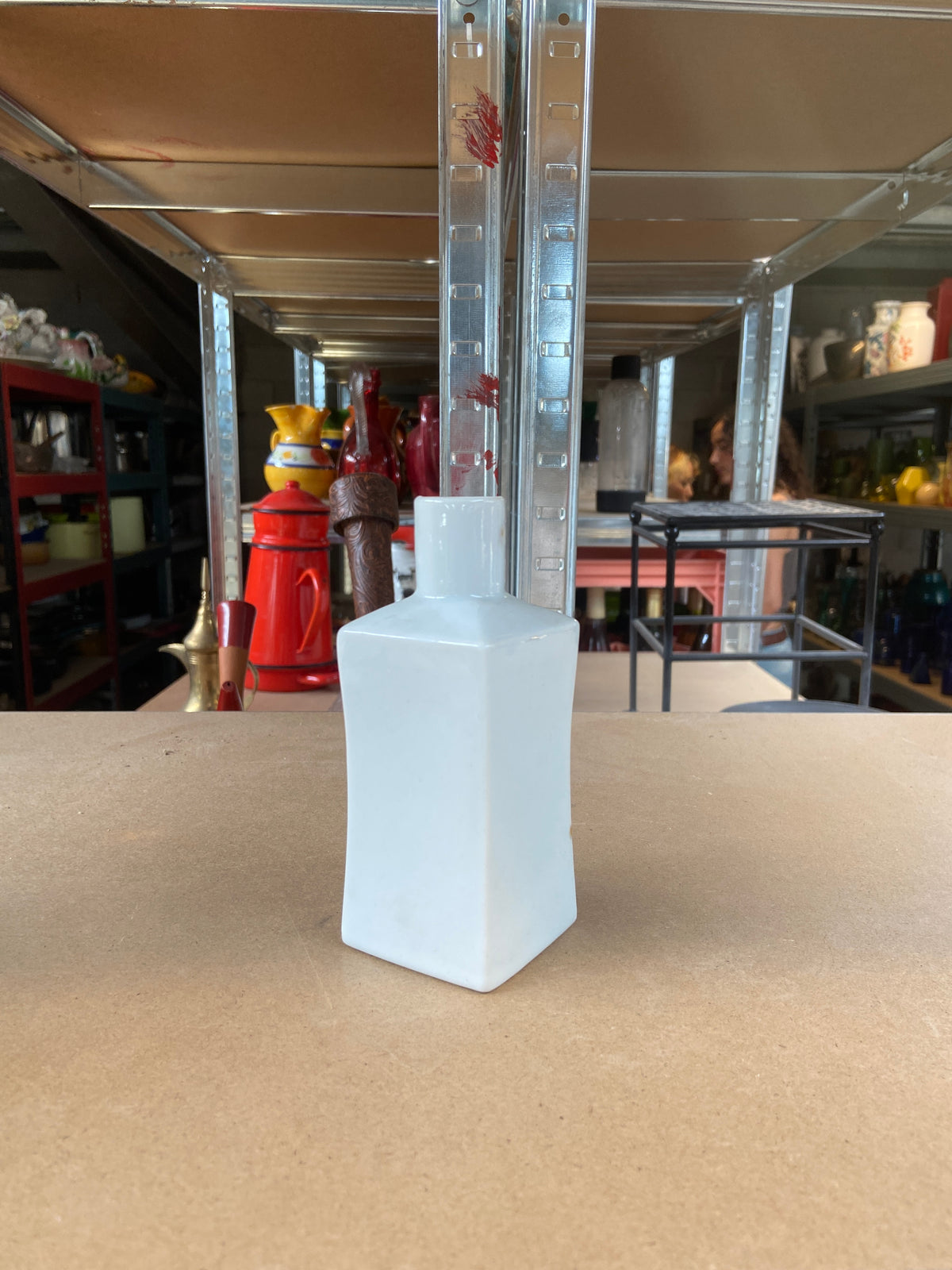 Petit vase - verre blanc