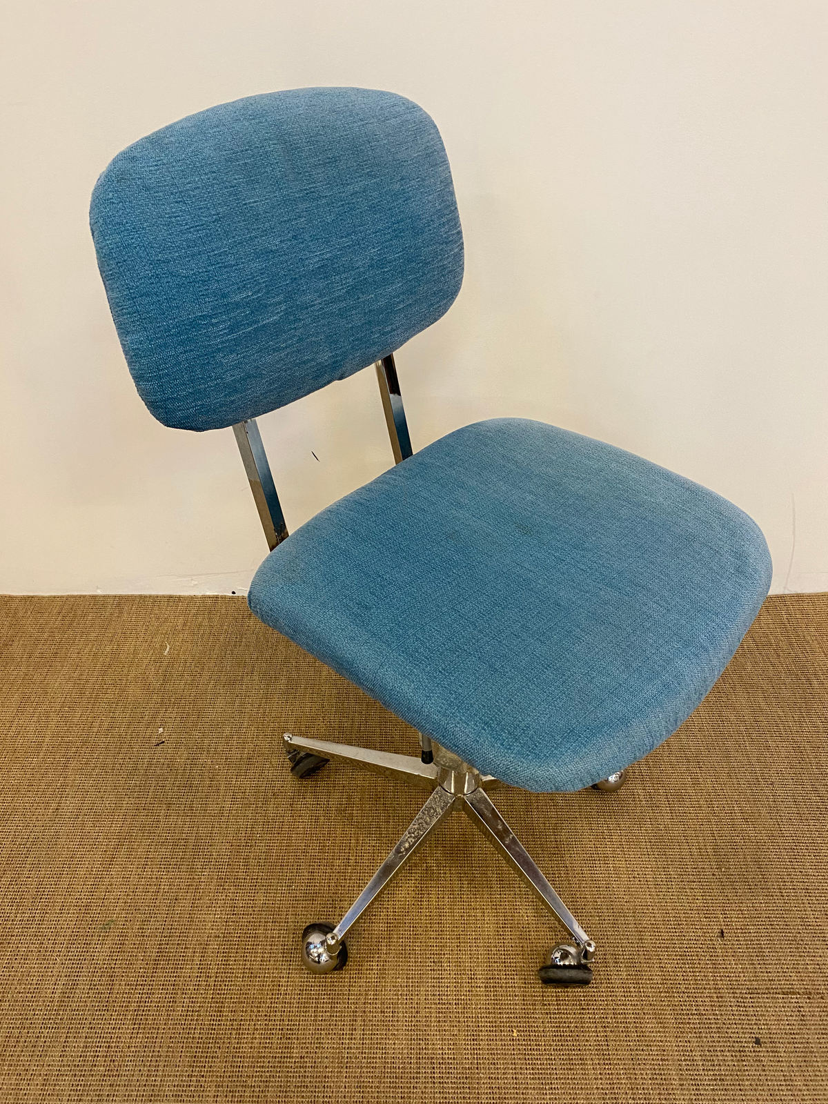 Chaise roulante - Tissu - Bleu