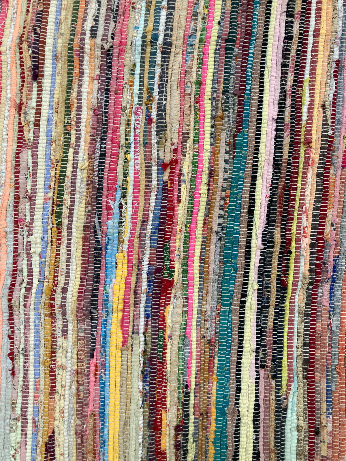 Tapis chiffons multicolore