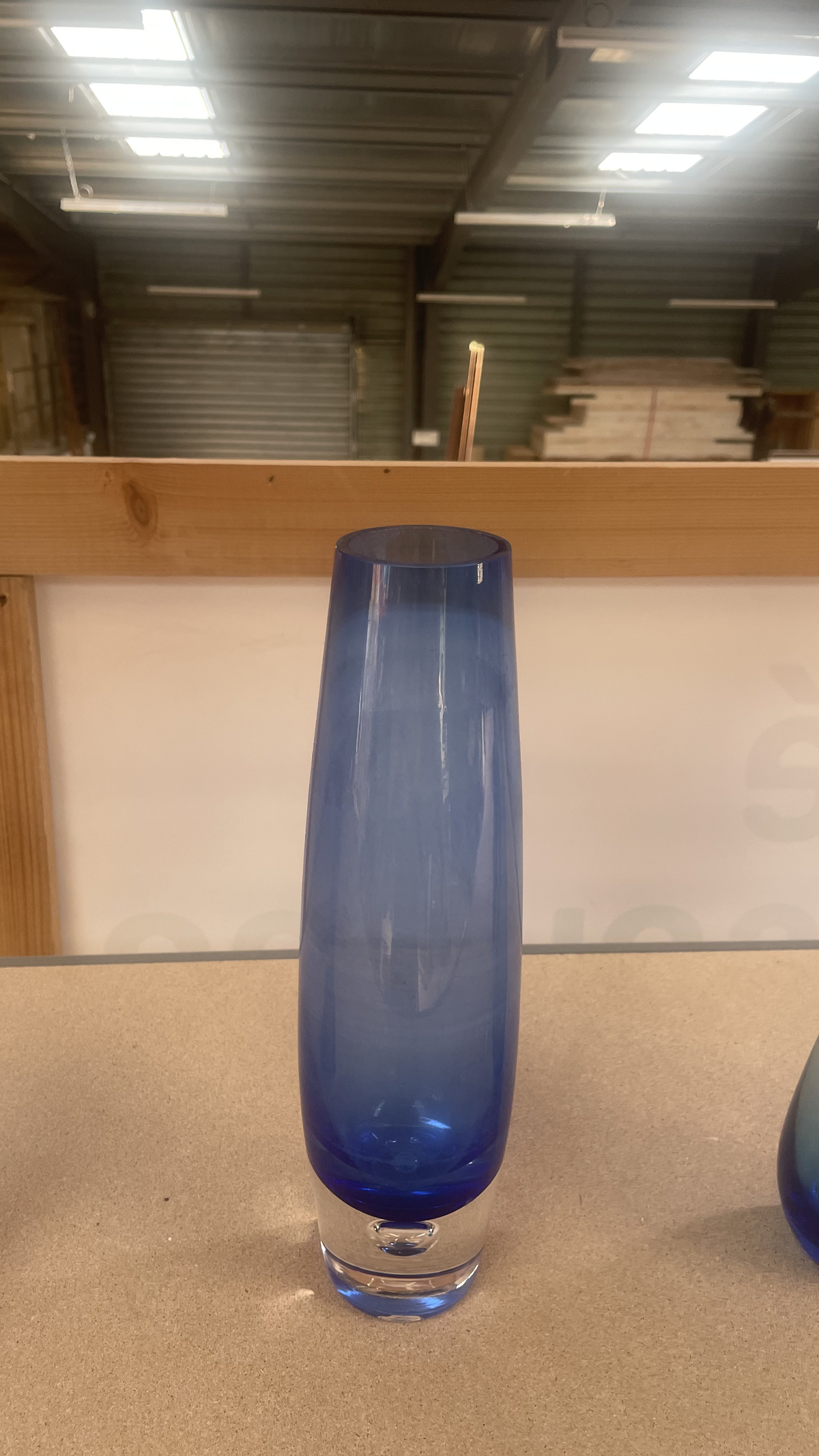 Vase bleu - verre