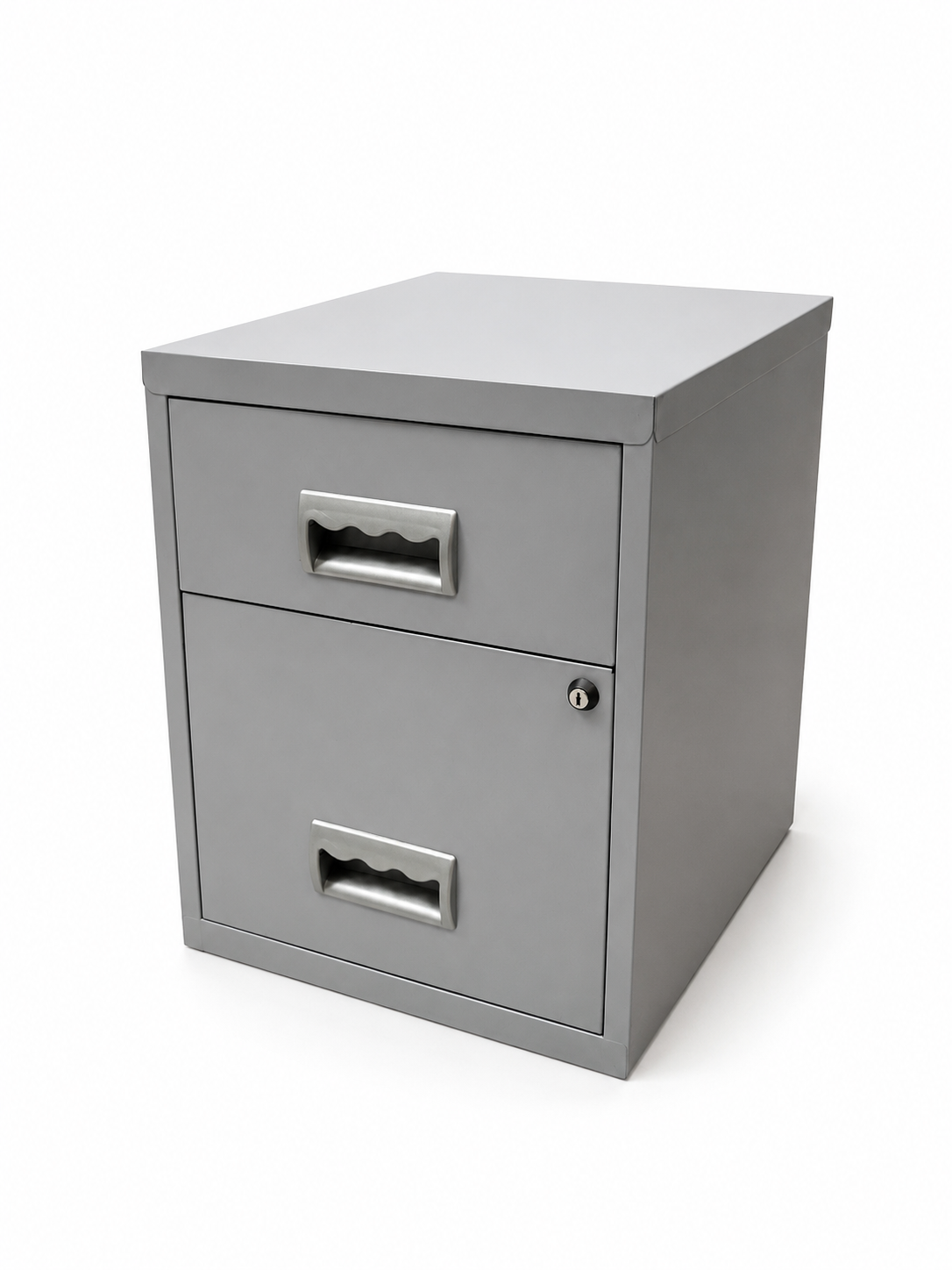 Caisson - bureau gris - sans roulette