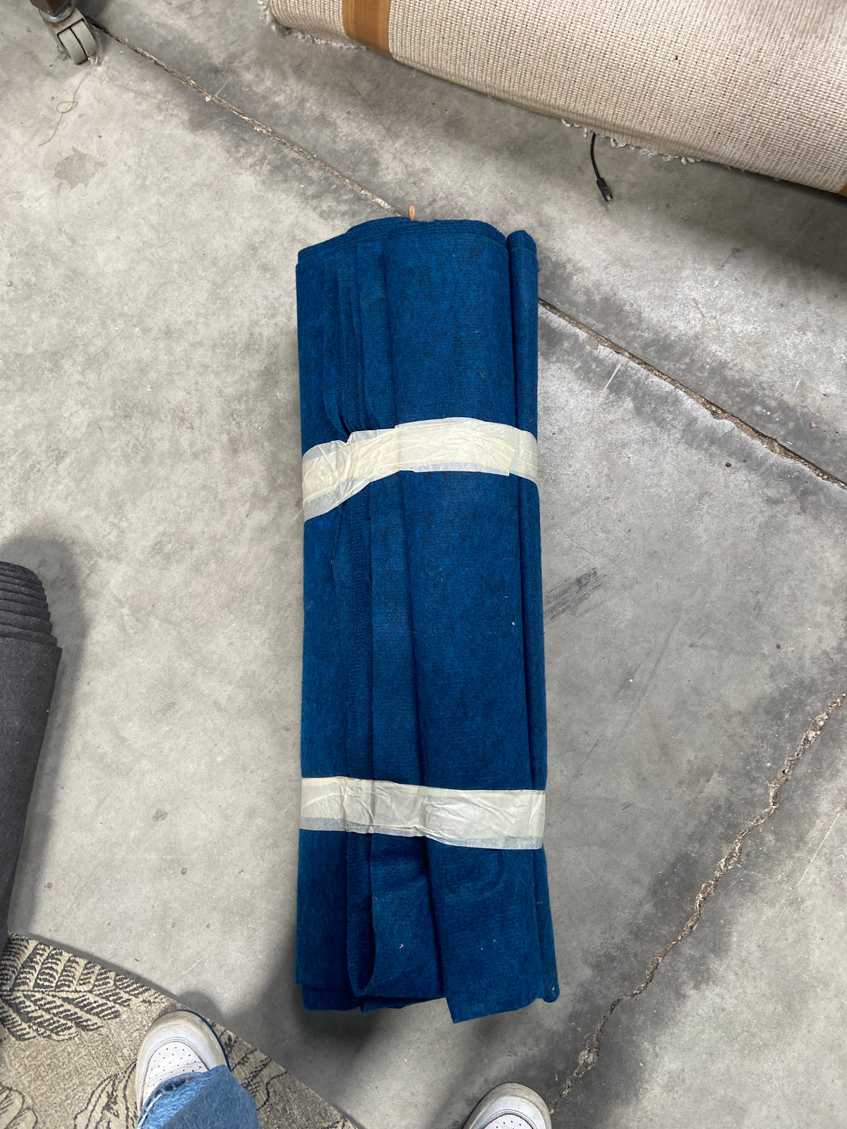 Tapis/ moquette bleu