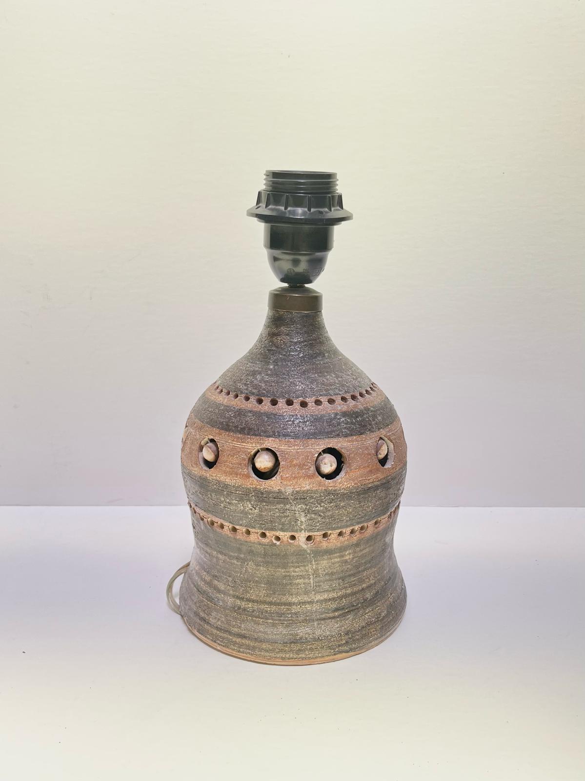 Pied de lampe rustique