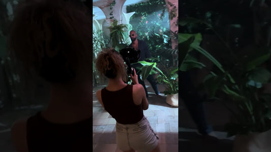 Shooting de la campagne Apönem dans les décors de Ciné Récup'