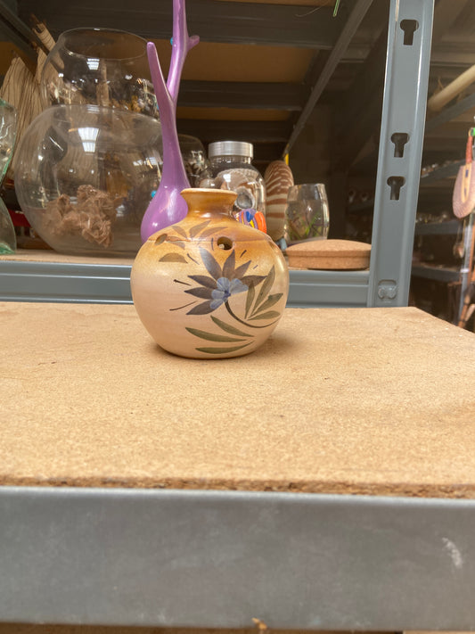 Vase - beige - imprimé fleuri