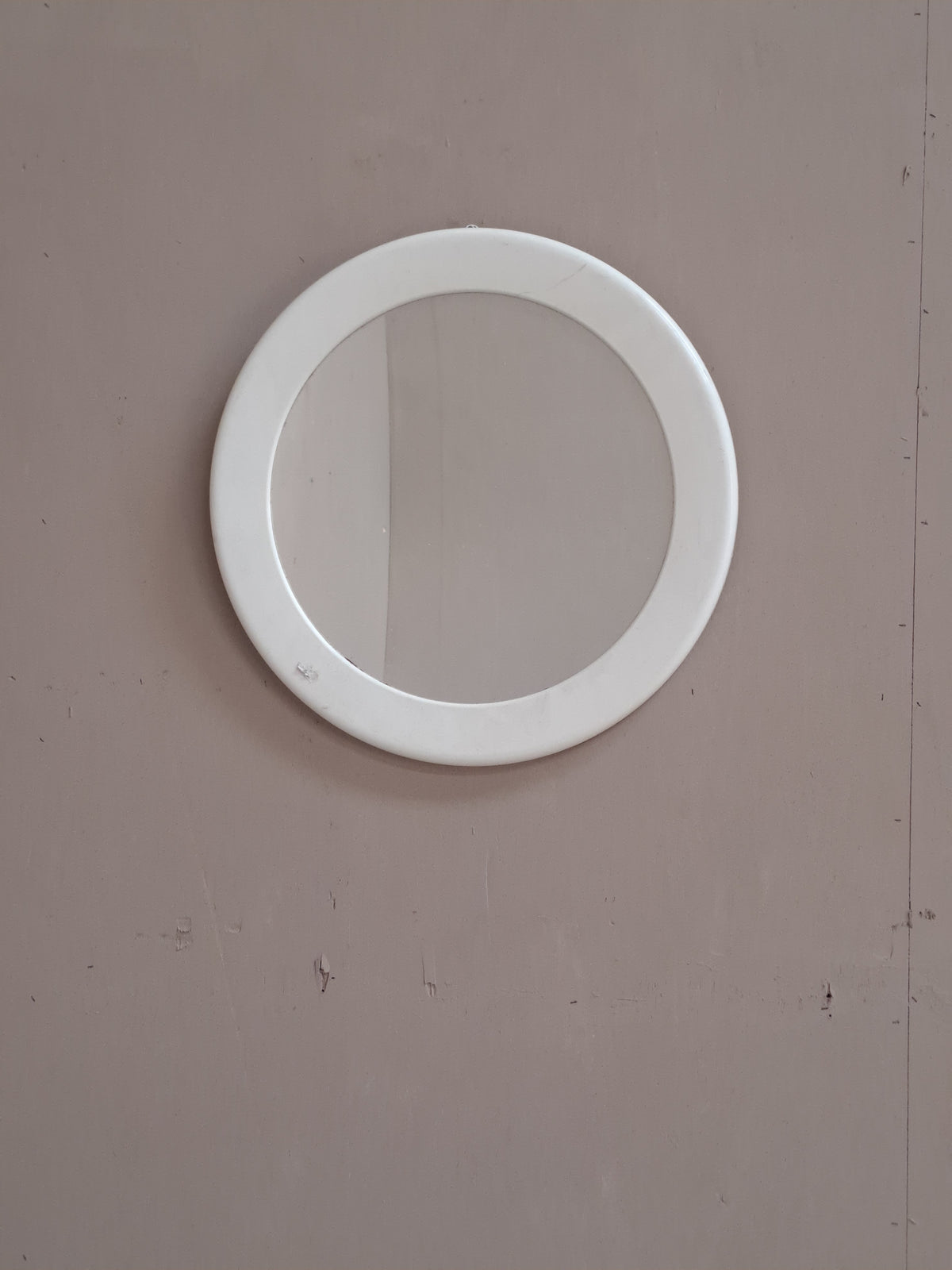 Miroir rond couleur blanc