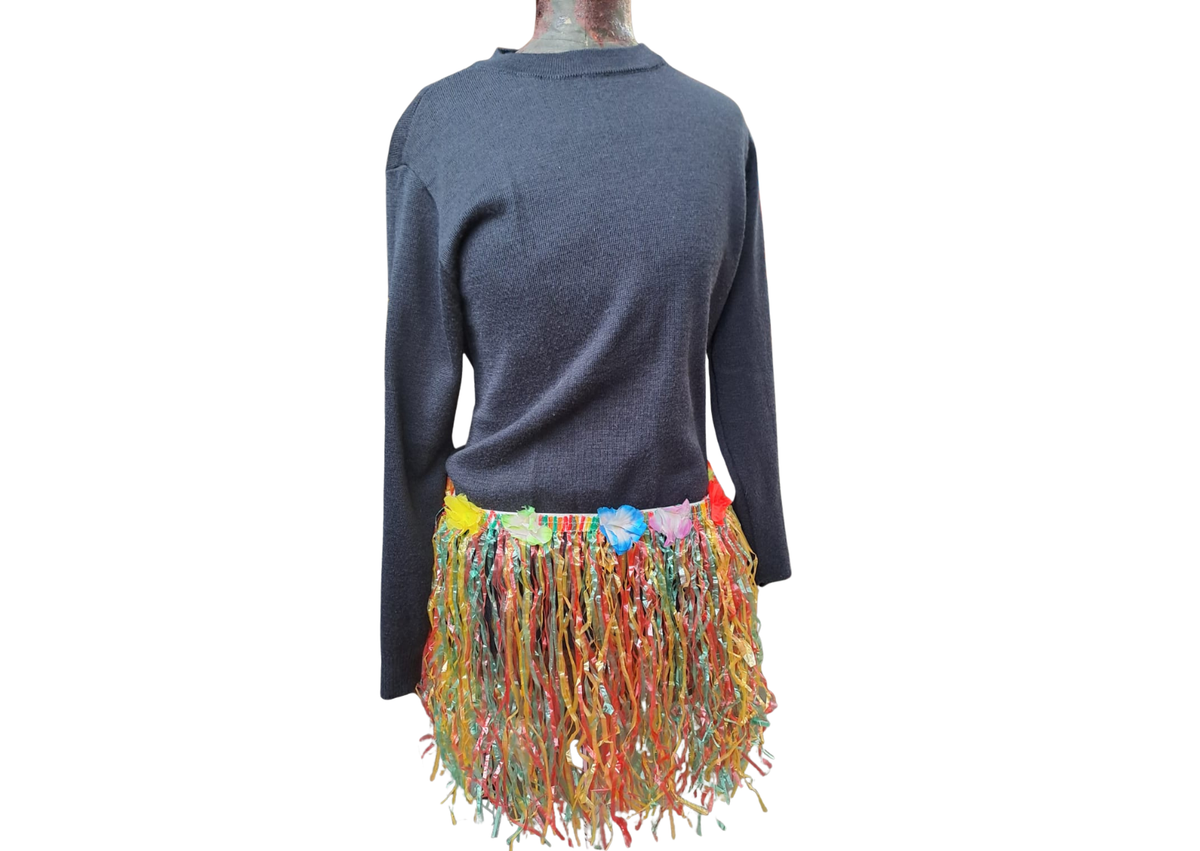Déguisement de jupe hawaïenne multicolore