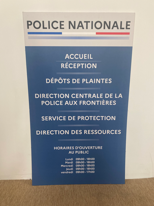 Police - Panneau Affichage