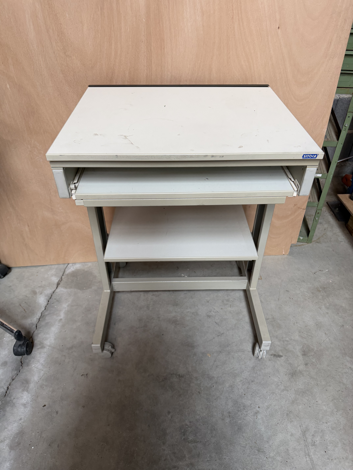 Meuble ordinateur - Blanc cassé