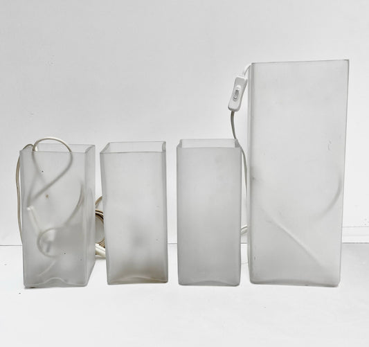 Lampe de chevet en verre
