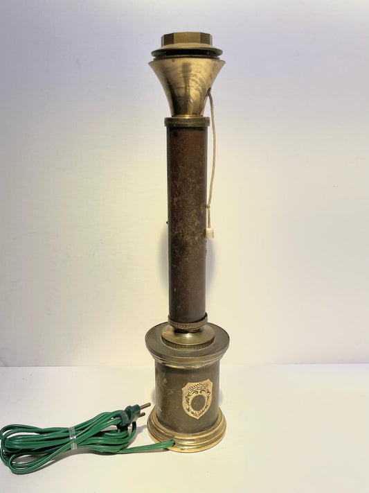 Pied de lampe marron