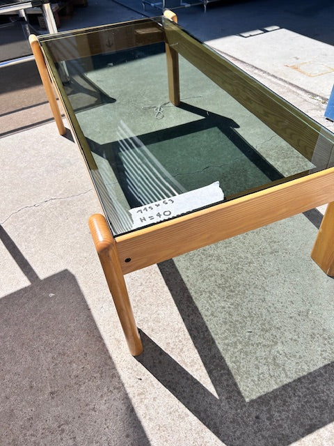 Table Basse - Vitre & Bois