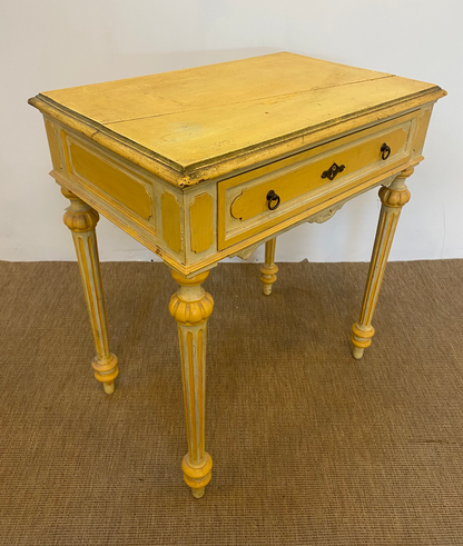 Table de chevet - Bois - Jaune