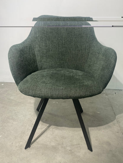 Chaise salon - Vert - Tissu