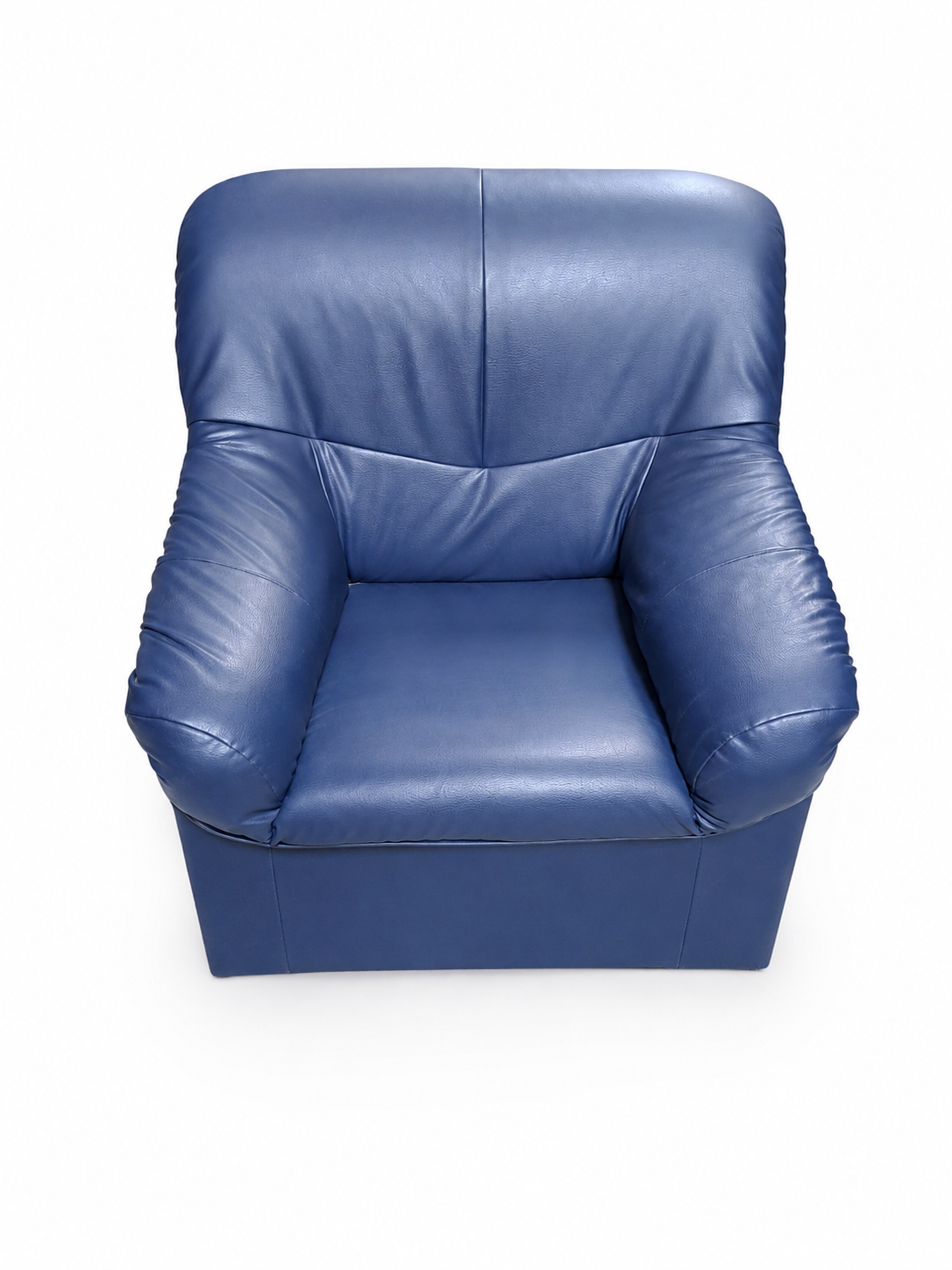 Fauteuil - cuir - bleu