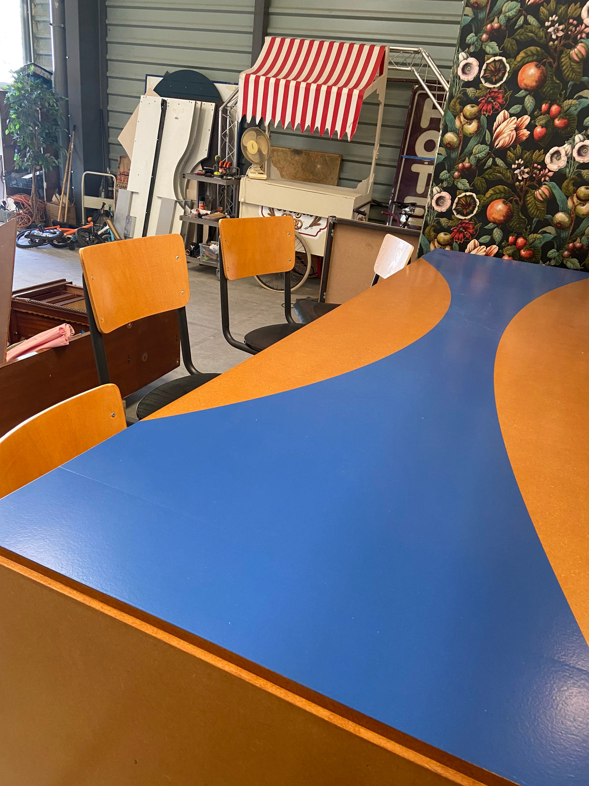 Table haute décor