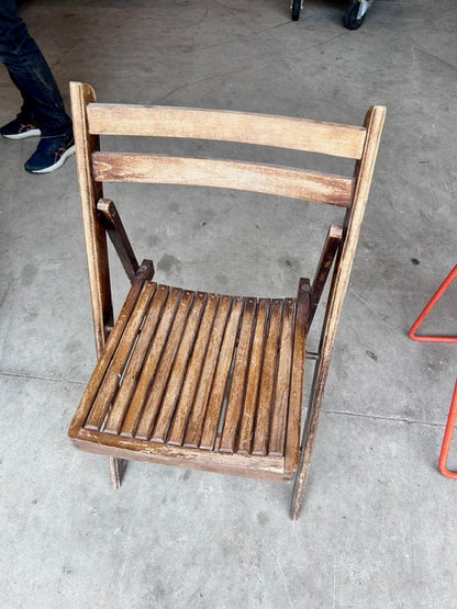 Chaise pliable d'extérieur en bois