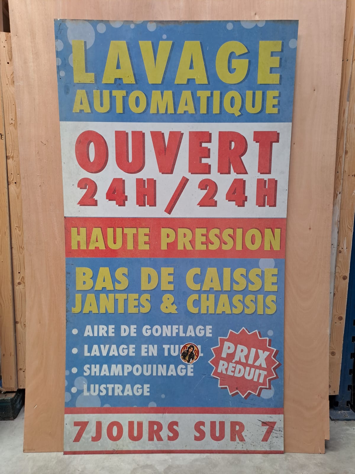 Panneau - Lavage automatique