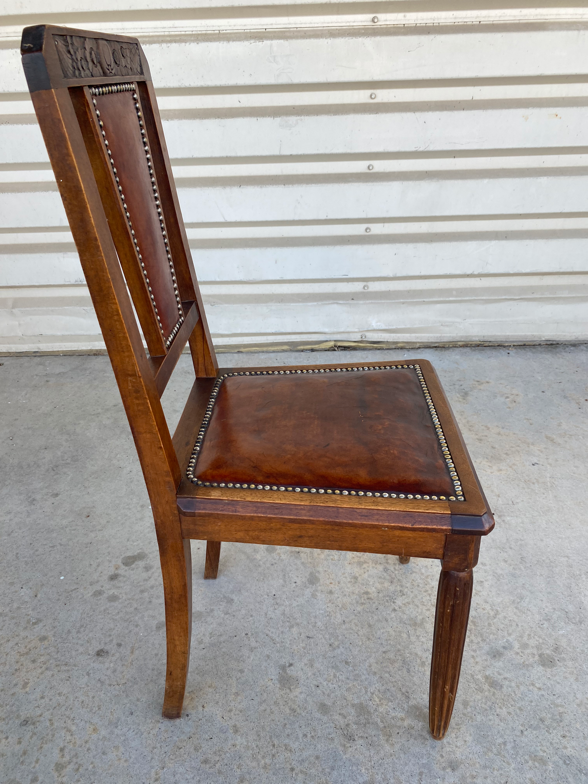 Chaise - Bois - Cuir