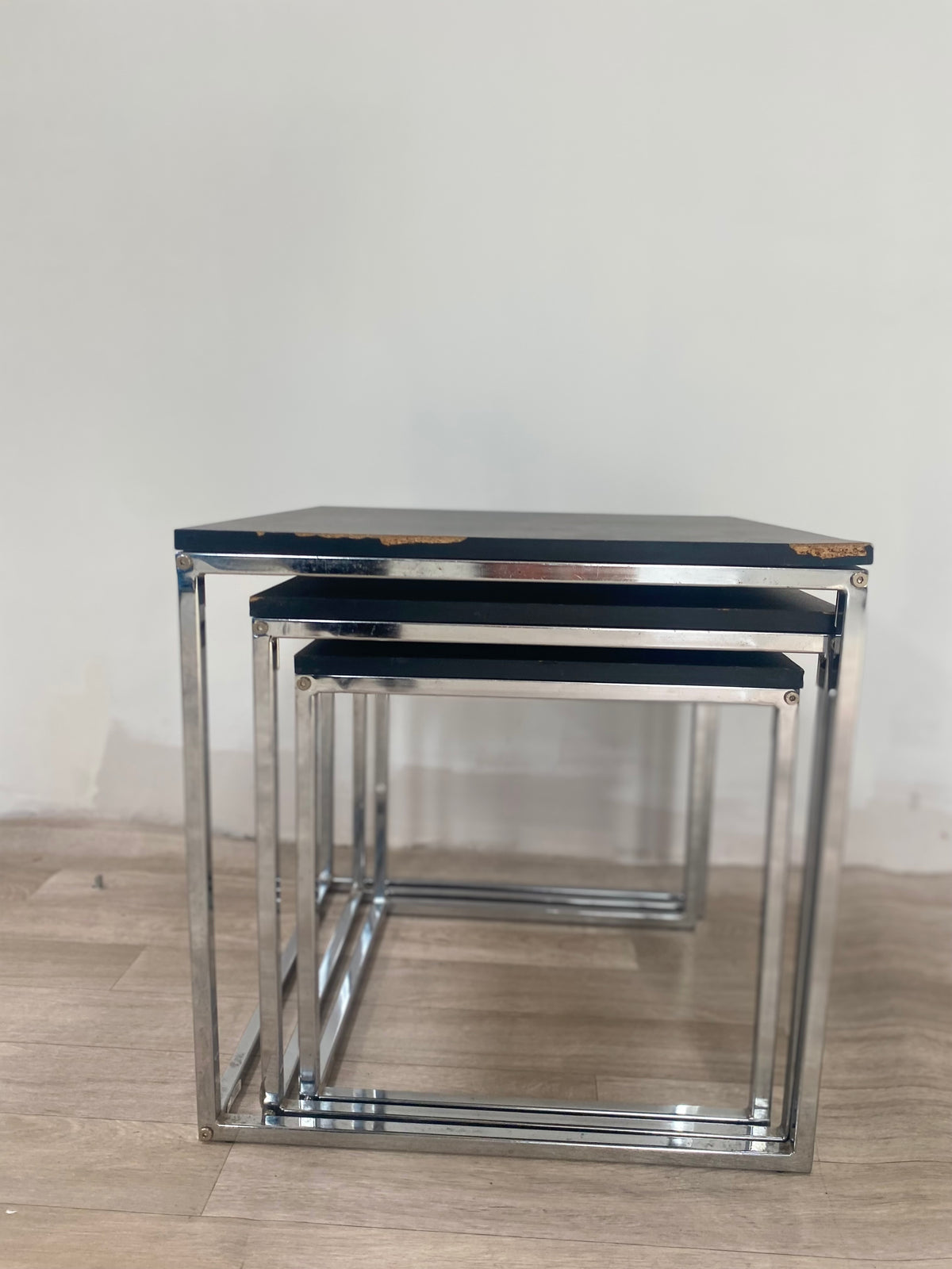 Table Basse - Gigogne - Noir - Alu