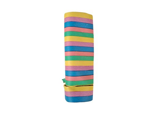 Rouleau de serpentins multicolores en papier
