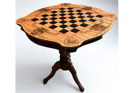 Table de Jeu - Echiquier - Bois