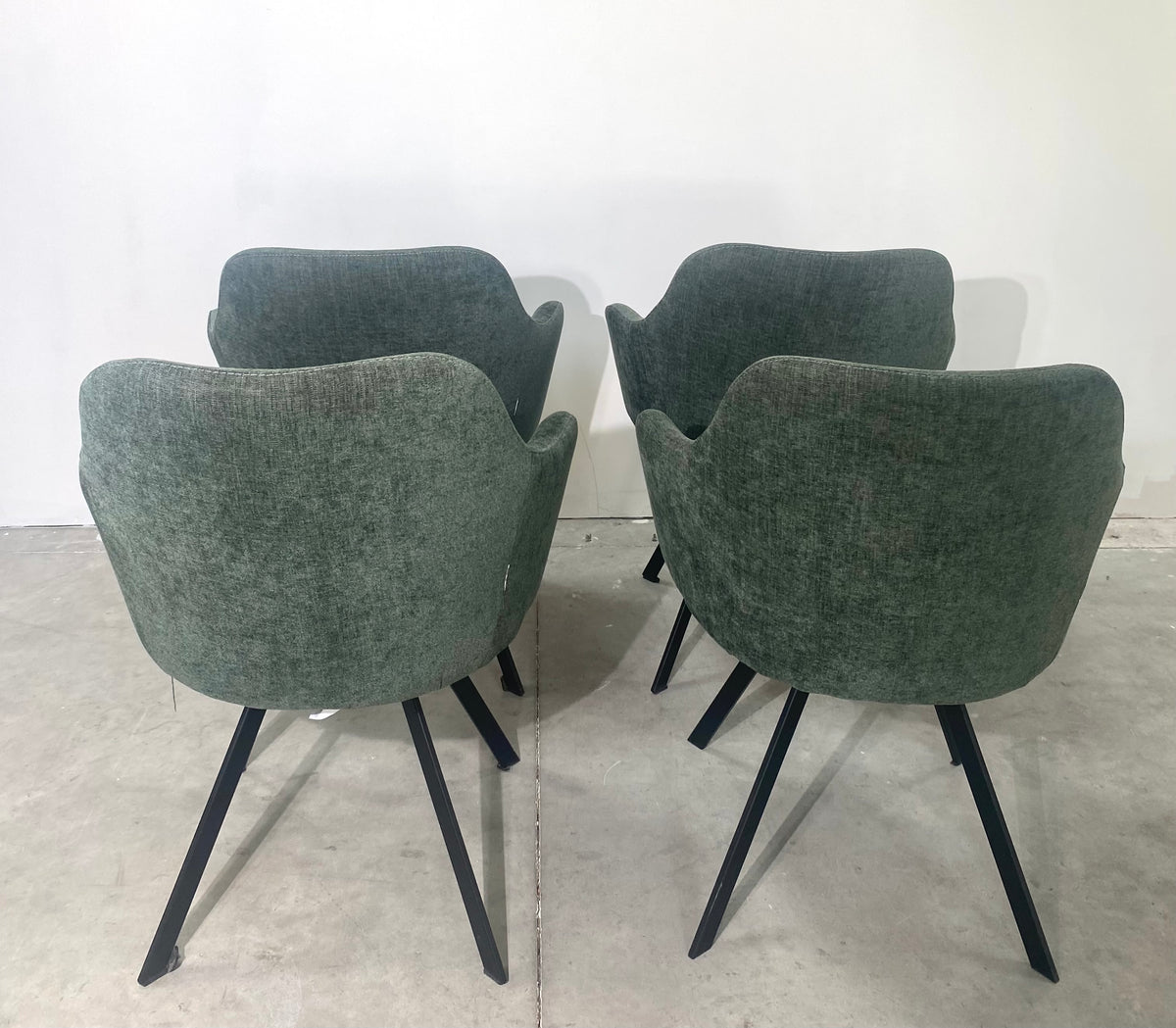 Chaise salon - Vert - Tissu