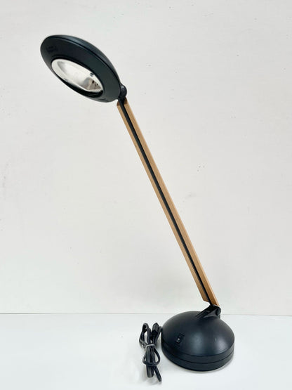 Lampe de bureau noire et marron