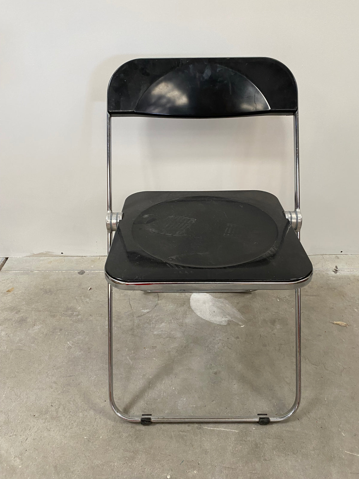 Chaise métallique d'extérieur noir
