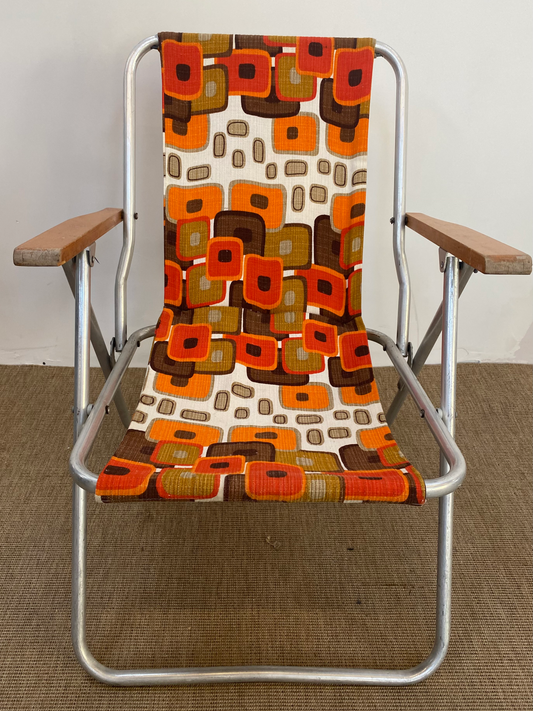 Fauteuil Pliable - Fleur Orange