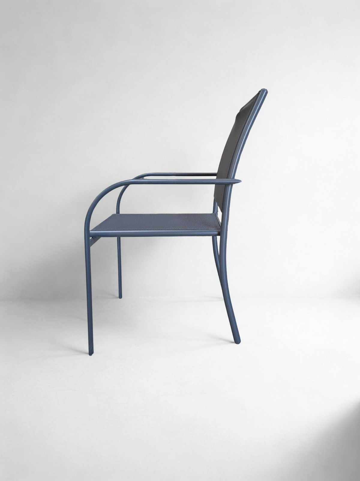 Fauteuil de jardin en aluminium gris